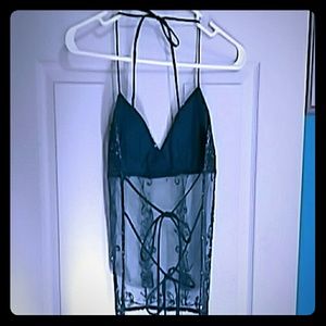 Embellished Halter Top